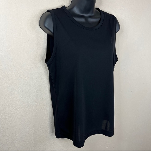 Express Vintage Black Sleeveless Fitted Tank Stretch Y2k 90s Fits Like Medium - Picture 3 of 6